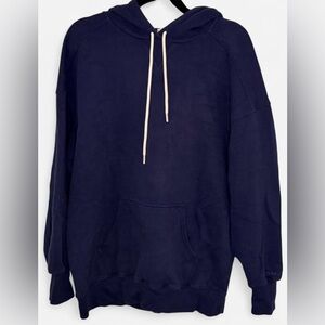 OFFLINE by Aerie Cloud Fleece Oversized Hoodie - Navy Blue - Medium